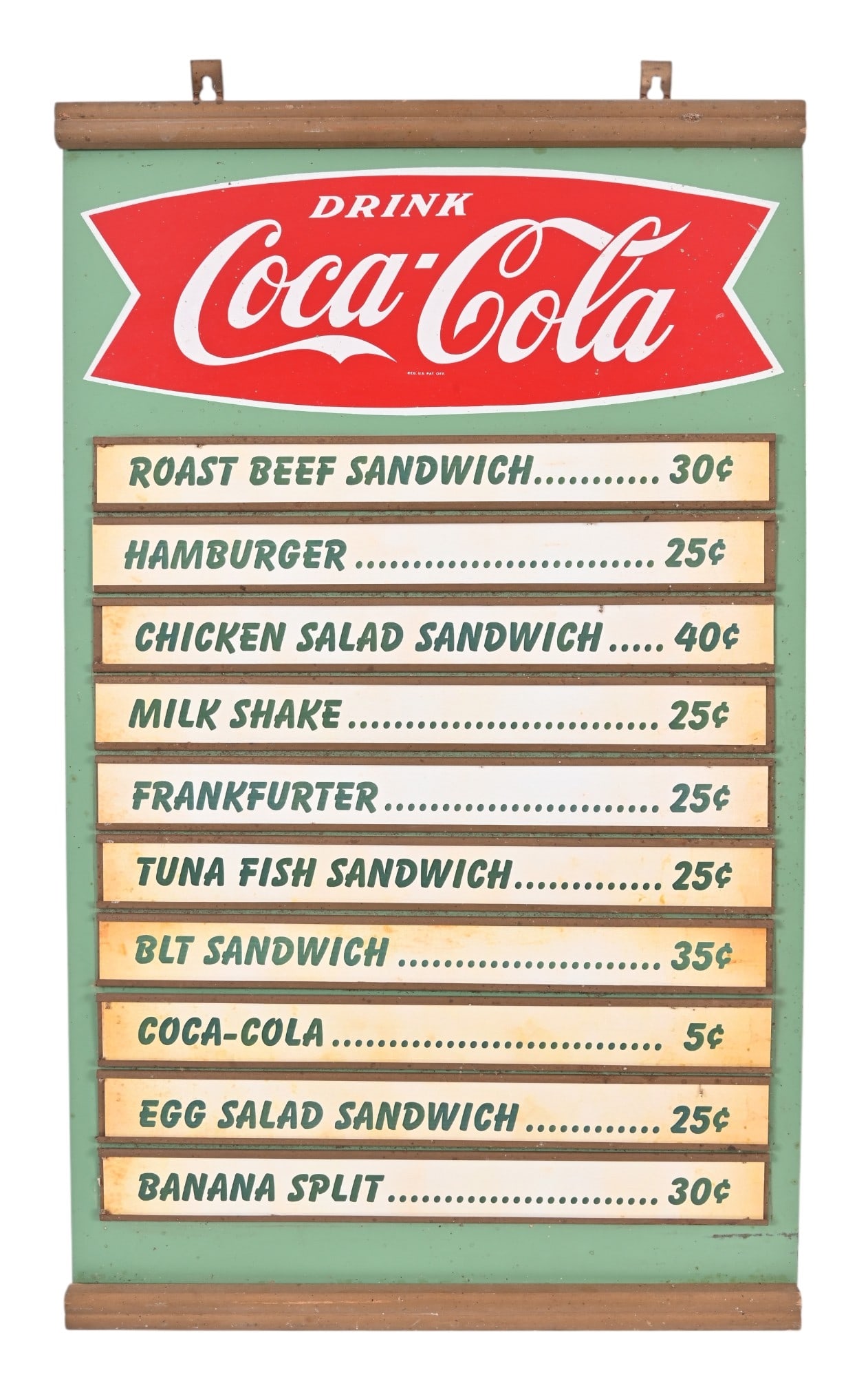 Coca-Cola Fishtail Menu Board Sign (1 of 4)