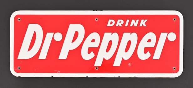 Dr. Pepper Porcelain Advertising Sign