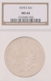 1878-S Morgan Silver Dollar NGC MS64