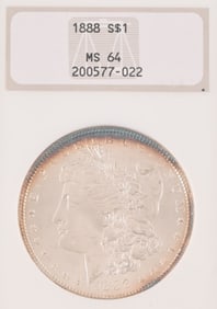 1888 Morgan Silver Dollar NGC MS64