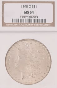 1898-O Morgan Silver Dollar NGC MS64