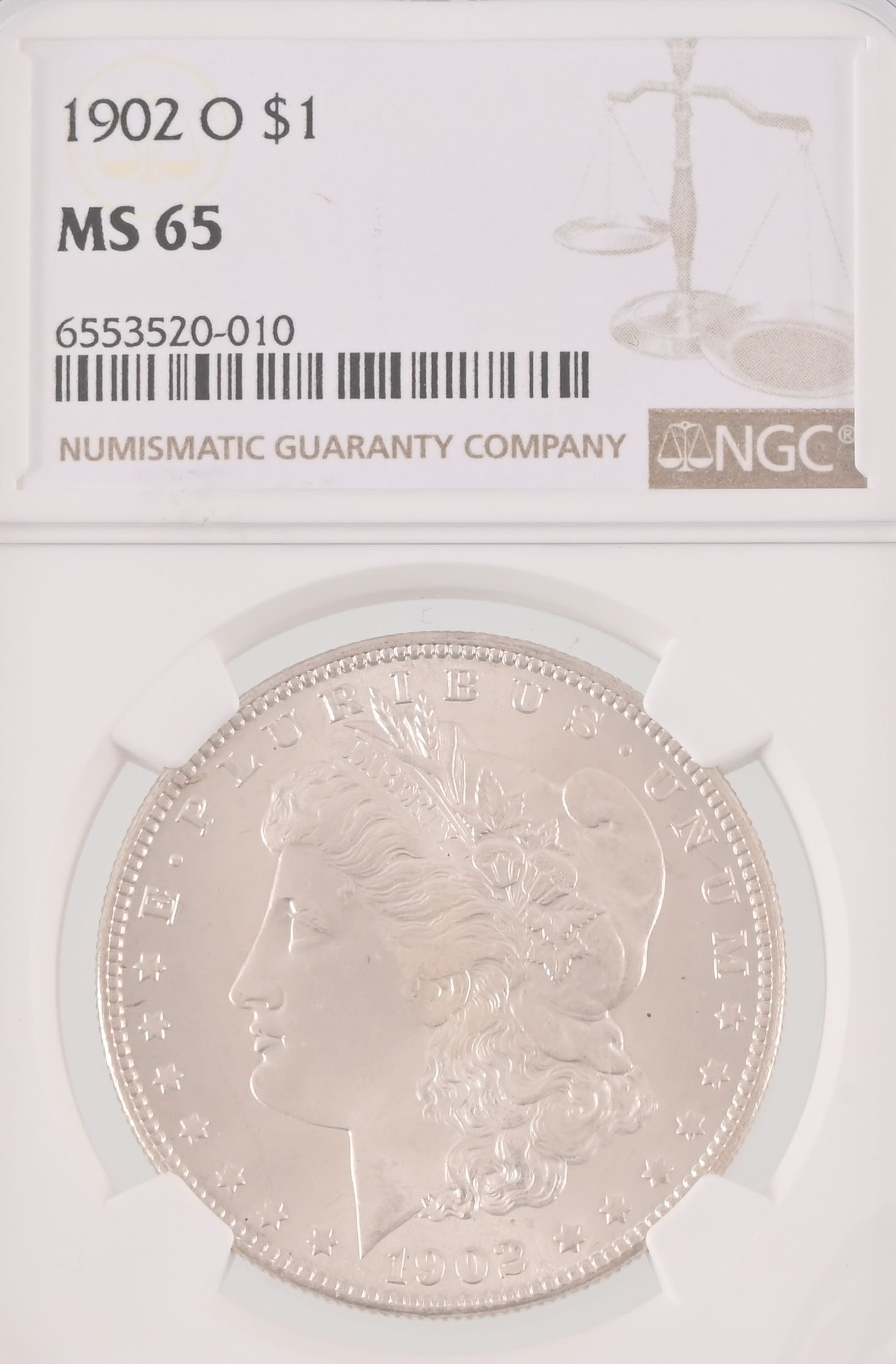 1902-O Morgan Silver Dollar NGC MS65 (1 of 2)