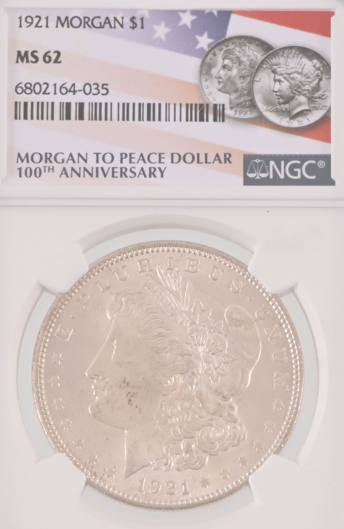 1921 Morgan Silver Dollar NGC MS65 (1 of 2)
