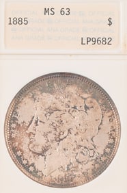 1885-S Morgan Silver Dollar PNG MS63