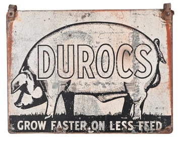 Durocs Metal Advertising Sign