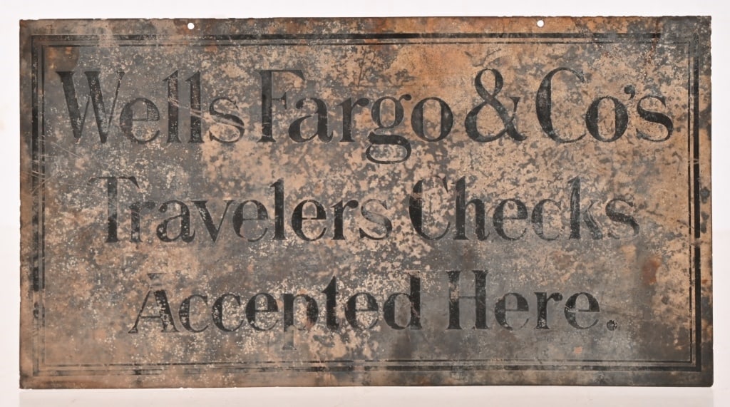 Wells Fargo & Co. Traveler's Checks Sign (1 of 3)