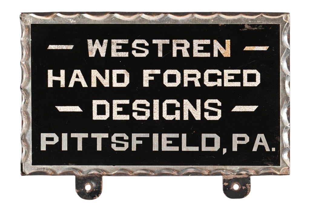 Westren Hand Forged Designs Beveled Glass Sign (1 of 2)