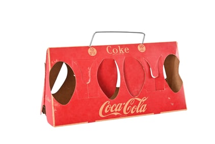 Rare Coca-Cola Cardboard 12-Pack Bottle Carrier