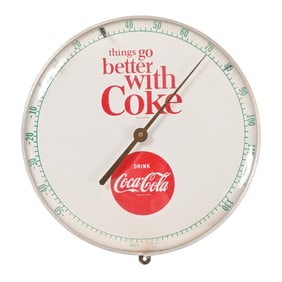 Coca-Cola Advertising Round PAM Thermometer