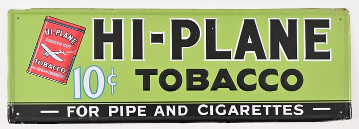 Hi-Plane Tobacco Advertising Tin Sign