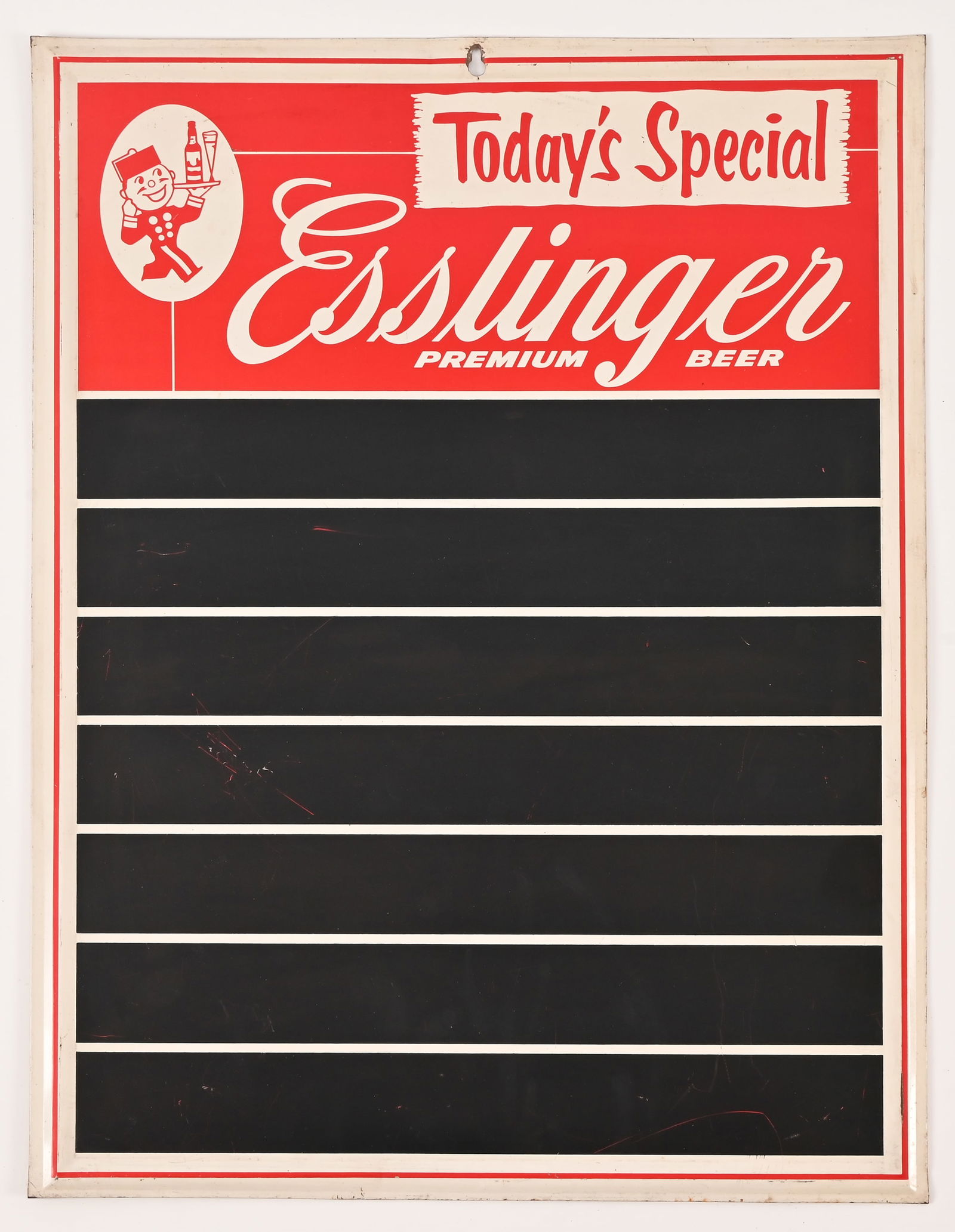 Esslinger Premium Beer Tin Menu Sign (1 of 4)