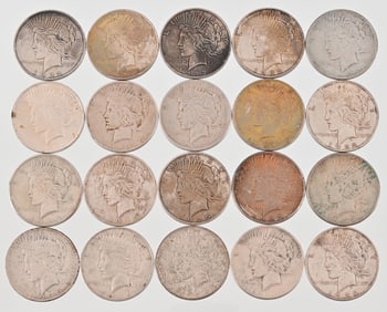Roll (20) Peace Silver Dollars