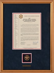 Texas Rangers 175th Anniversary Badge