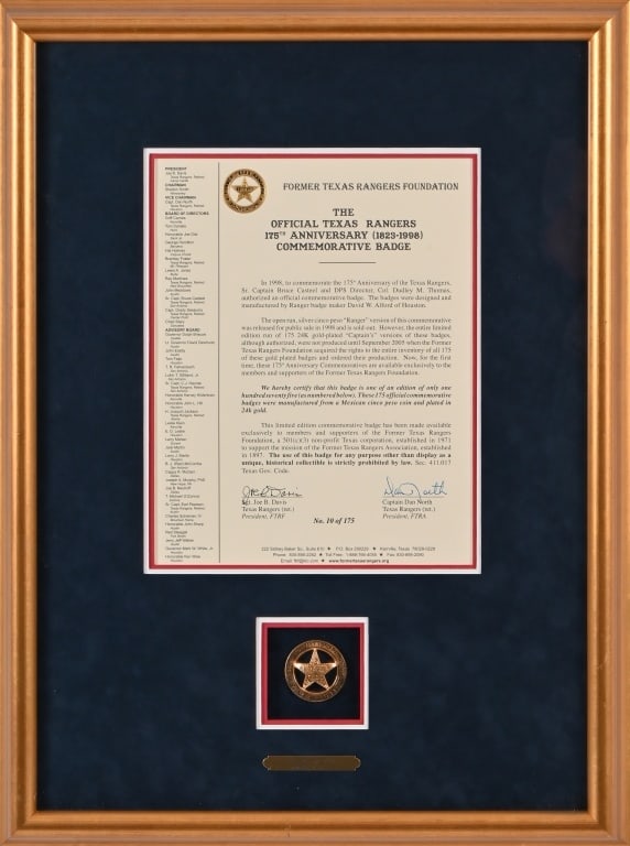 Texas Rangers 175th Anniversary Badge (1 of 5)