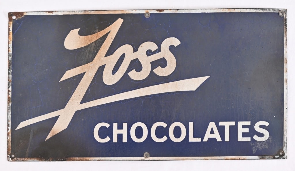 Foss Chocolates Porcelain Advertising Sign (1 of 6)