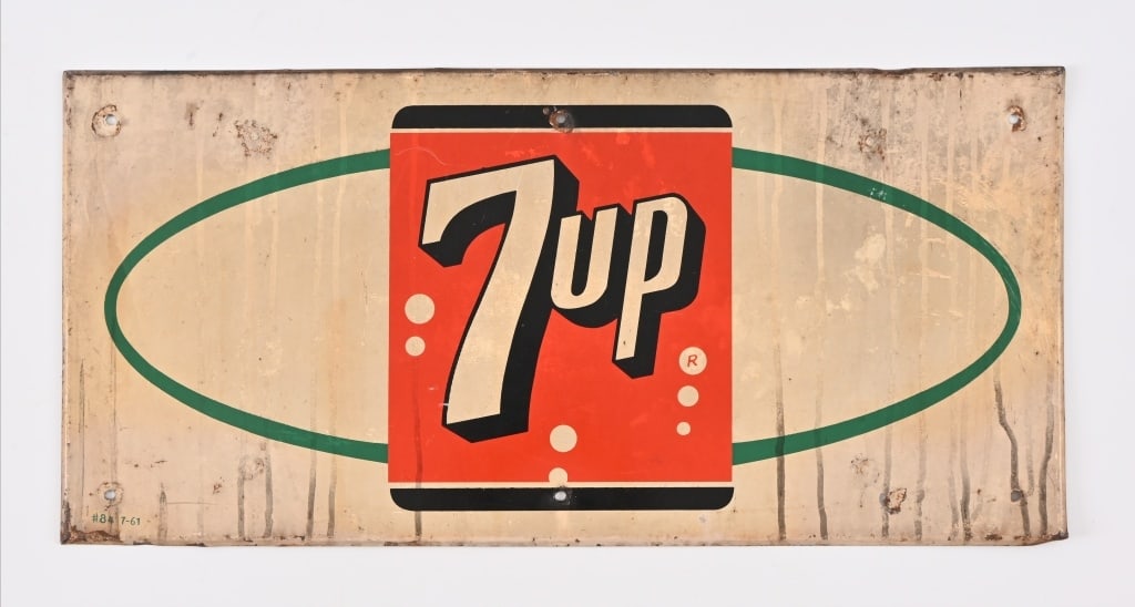 7 Up Tin Advertising Sign (1 of 4)