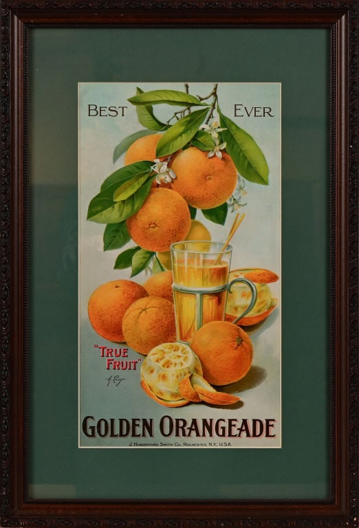 True Fruit Golden Orangeade Advertising Litho (1 of 1)