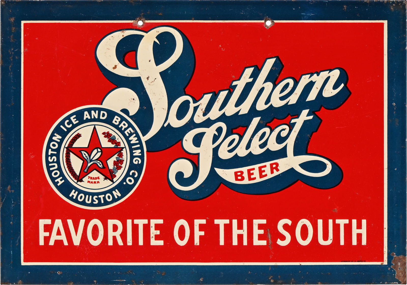 Southern Select Beer Embossed Tin Sign