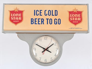 Lone Star Beer Vintage Advertising Clock