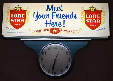 Lone Star Beer Vintage Advertising Clock