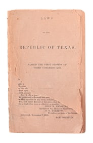 1839 Laws of the Republic of Texas