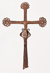 Antique Spanish Colonial Crosier Cross