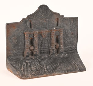 Antique Alamo Iron Works Bronze Doorstop