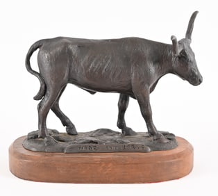 "Hide & Horns" Texas Longhorn Bronze