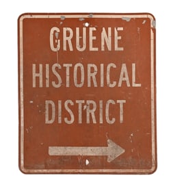 Gruene Historical District Sign