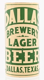 Dallas Brewery Lager Beer Porcelain Corner Sign