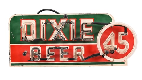 Dixie Beer Neon Advertising Sign