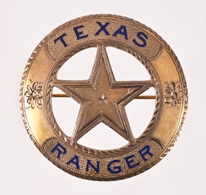 Texas Ranger W.W. Kyle Jr. 10K Gold Captain Badge