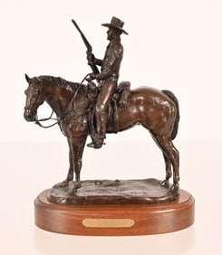 Texas Artist Don Hunt The Lone Rider LE Bronze