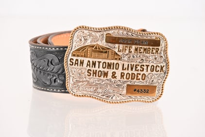 Capt. Jack Dean San Antonio Rodeo Belt & Buckle