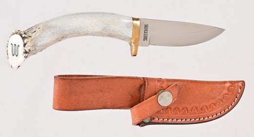 King Ranch Antler Handle Hunting Knife