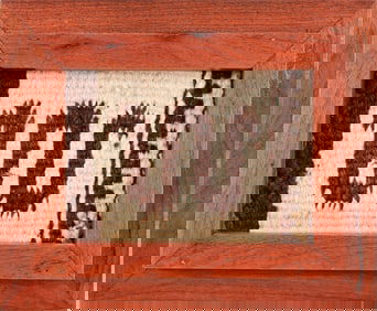 King Ranch Framed Blanket Piece