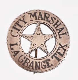 La Grange Texas City Marshal Badge