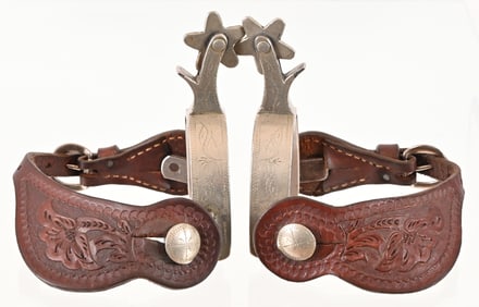 Crockett Marked Booger Red Pattern Spurs