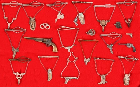 Large Collection of Western Tie Clips