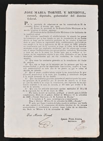 Jose Maria Tornel y Mendivil Decree 1829