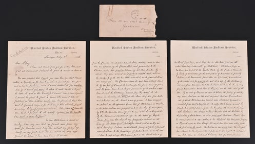 US Indian Agent Colonel D.M. Wisdom 1894 Document