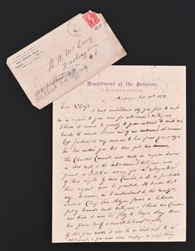 US Indian Agent Colonel D.M. Wisdom 1895 Document