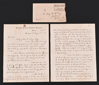 US Indian Agent Colonel D.M. Wisdom 1888 Document