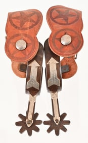 Rogers Marked Straight Arrow Pattern Spurs