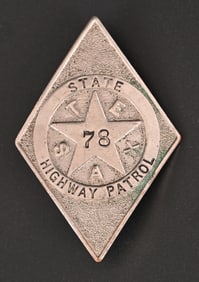 Texas State Highway Patrol Vintage Badge