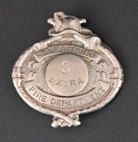 San Antonio Texas Fire Department Vintage Badge
