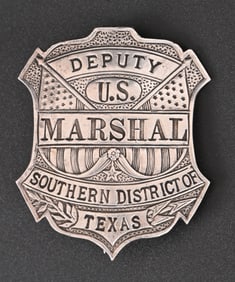 South Texas Deputy U.S. Marshal Vintage Badge