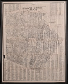 1914 Map Of Bexar County, Texas