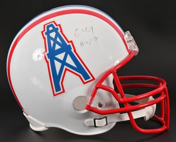 Earl Campbell Signed Houston Oilers Helmet