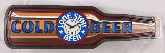 Lone Star Beer Vintage Lighted Advertising Clock